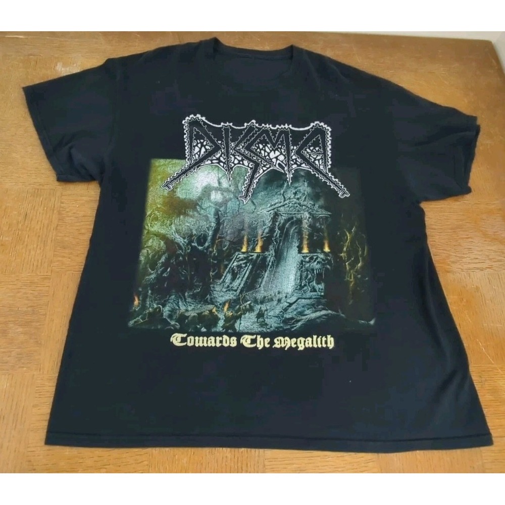 Men's DISMA T-Shirt "Towards The‎ Megalith" Death Metal Size XL